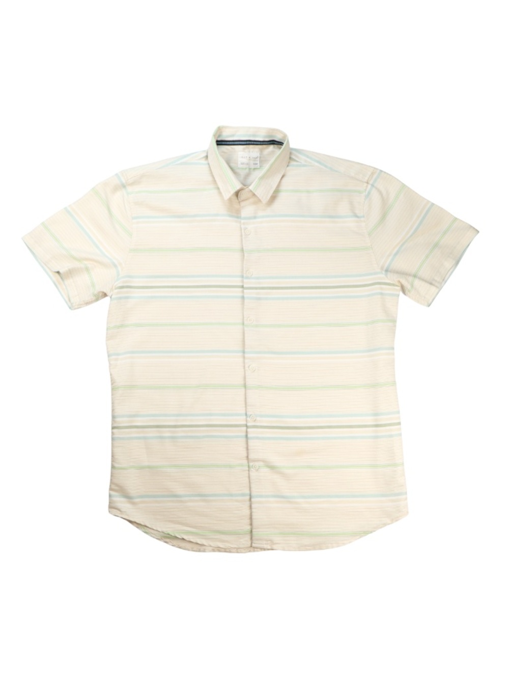 DAY & AGE Men’s XL Striped Button Front Shirt Coastal Casual